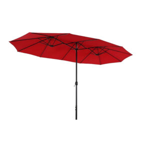Double Sided Rectangular Twin Outdoor Umbrella